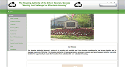 Desktop Screenshot of housingauthorityofnewnan.org
