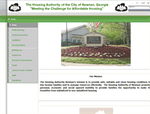 Tablet Screenshot of housingauthorityofnewnan.org